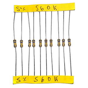 Resistencia 0.25w 560k Ohm 5% R1/4w560k Pack 10pcs