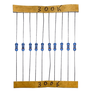 Resistencia 0.25w 300k Ohm 1% R1/4w300k Pack 10pcs