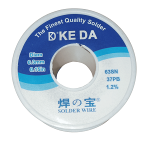 Alambre De Estaño Y Plomo, Rollo Ke Da 63sn 37pb 0.3mm 40gr